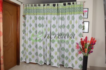 Two Shade Green Curtain