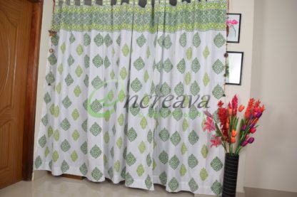 Two Shade Green Curtain