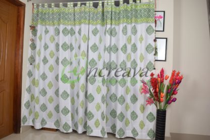 Two Shade Green Curtain