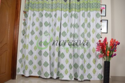 Two Shade Green Curtain