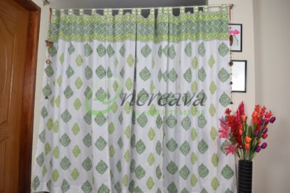 Two Shade Green Curtain