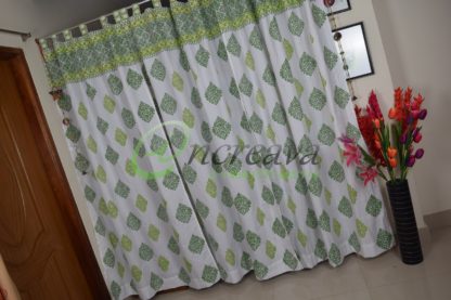 Two Shade Green Curtain