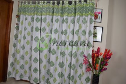 Two Shade Green Curtain