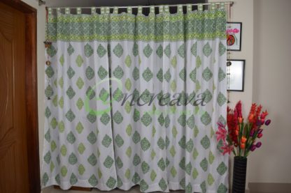 Two Shade Green Curtain