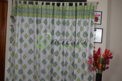 Two Shade Green Curtain