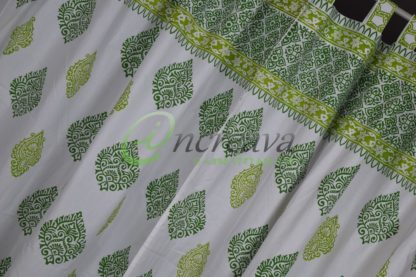 Two Shade Green Curtain