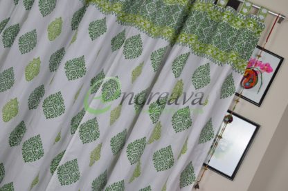 Two Shade Green Curtain