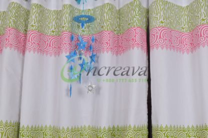 Pink Green Shade Curtain