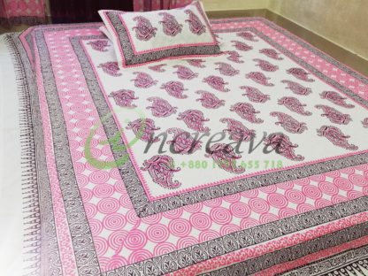 White purple pink Bed Cover