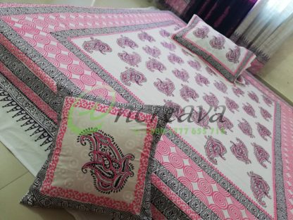 White purple pink Bed Cover