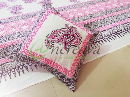 White purple pink Bed Cover