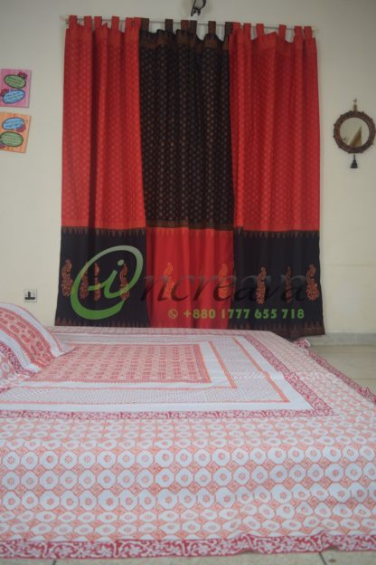 Black Red Curtain