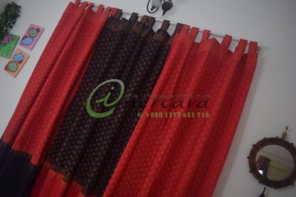 Black Red Curtain