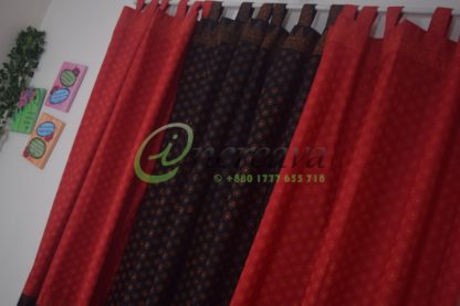 Black Red Curtain