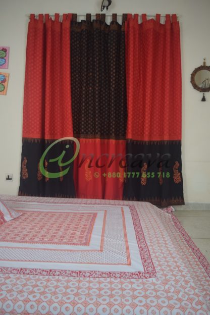 Black Red Curtain