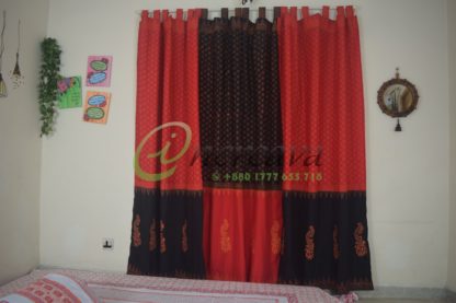 Black Red Curtain