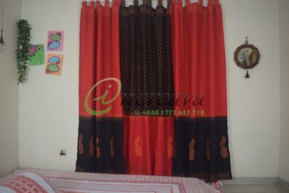 Black Red Curtain