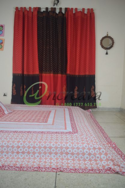 Black Red Curtain