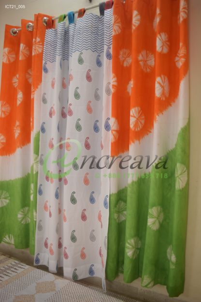 Block Multi Colorful Curtain