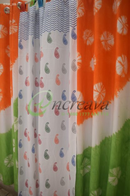 Block Multi Colorful Curtain