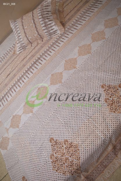 White Biskit Coffee Bed Cover