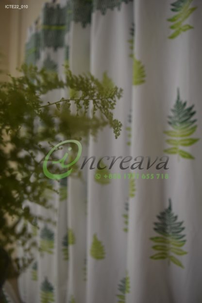 White Fern Curtain