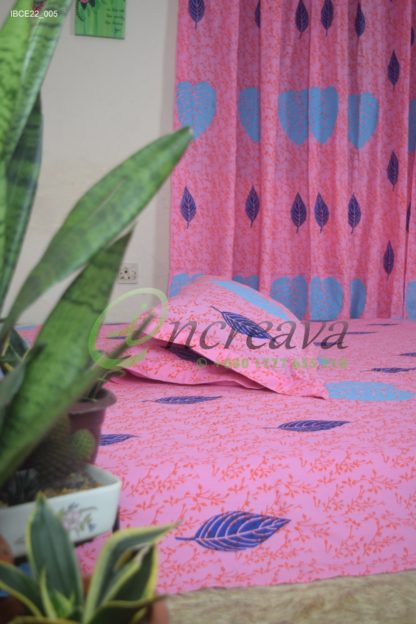 Baby pink Monester Bed cover