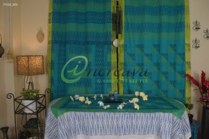 Teal White Table Cover