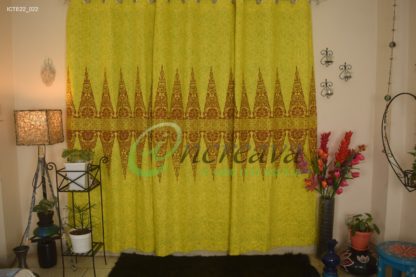 Yellow Coffee curtain