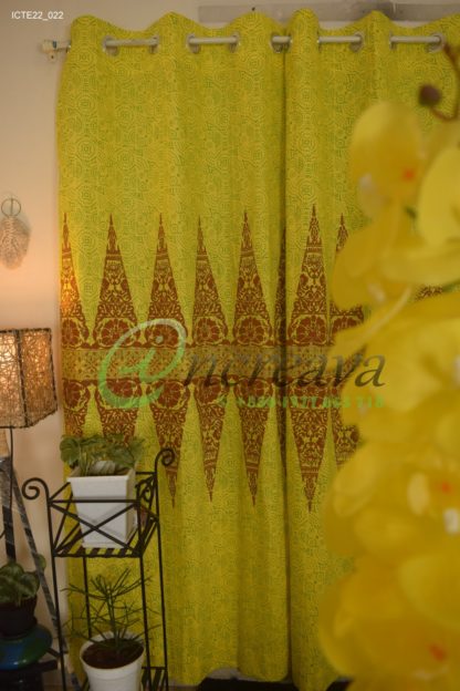 Yellow Coffee curtain