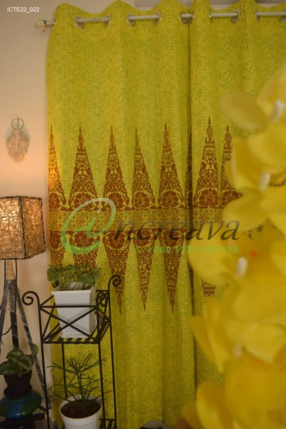 Yellow Coffee curtain