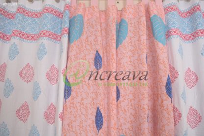 White Firoja pink curtain