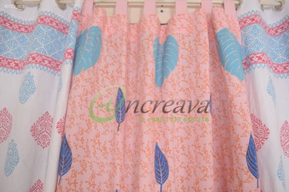 White Firoja pink curtain