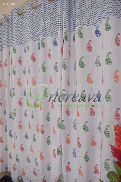 Block Multi Colorful Curtain