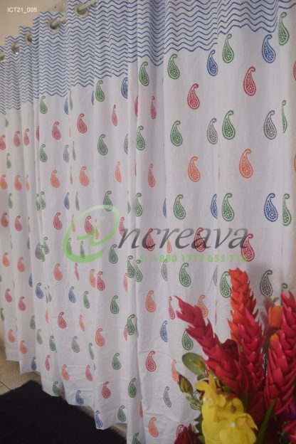 Block Multi Colorful Curtain