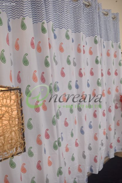 Block Multi Colorful Curtain