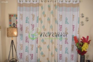 White Bagan Bilas Curtain