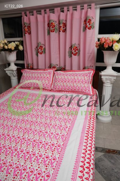 Pink Krishnochra Curtain