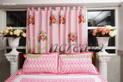 Pink Krishnochra Curtain