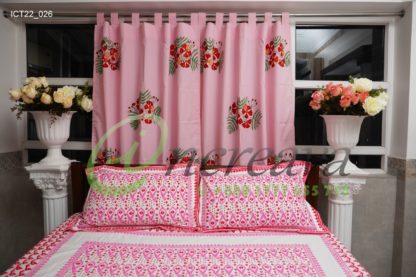 Pink Krishnochra Curtain