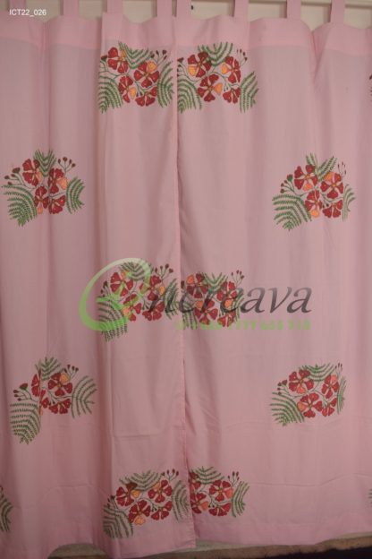 Pink Krishnochra Curtain