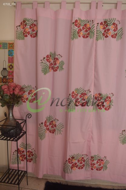 Pink Krishnochra Curtain