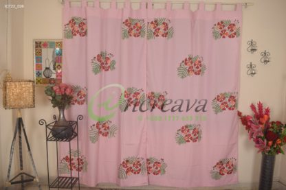 Pink Krishnochra Curtain