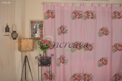 Pink Krishnochra Curtain