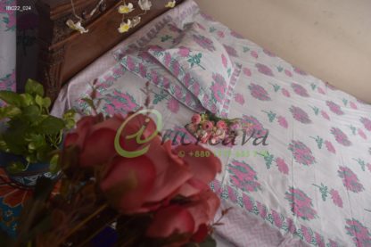 White Rose Bed Cover