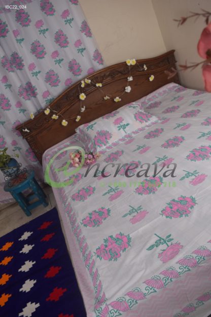 White Rose Bed Cover