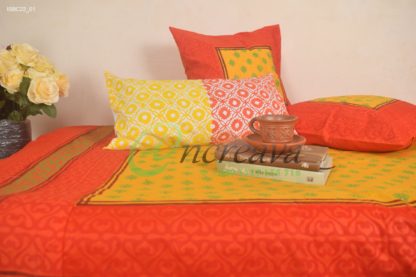 Orange MasteredSingle Bed cover