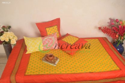 Orange MasteredSingle Bed cover