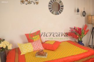 Orange MasteredSingle Bed cover