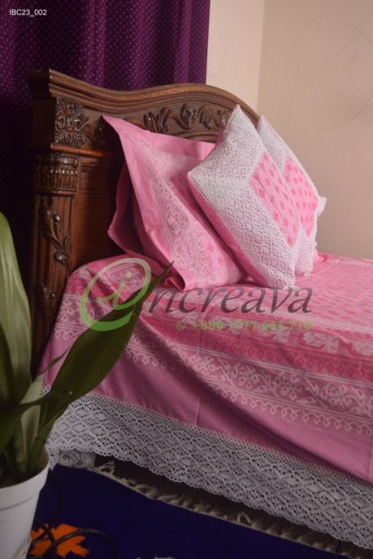 Pink Lace Bed Cover